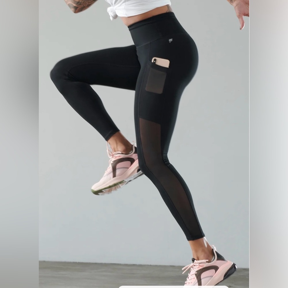 Fabletics leggings with mesh on side